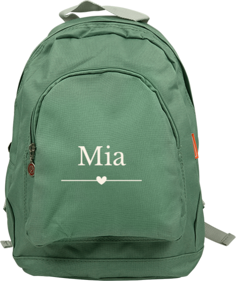 Rucksack Junior mit Herz und Namen