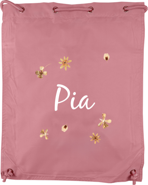 Sportbeutel mit Blumen Print