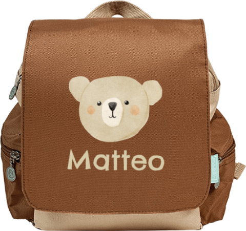 Rucksack Adventure mit Namen und Bär