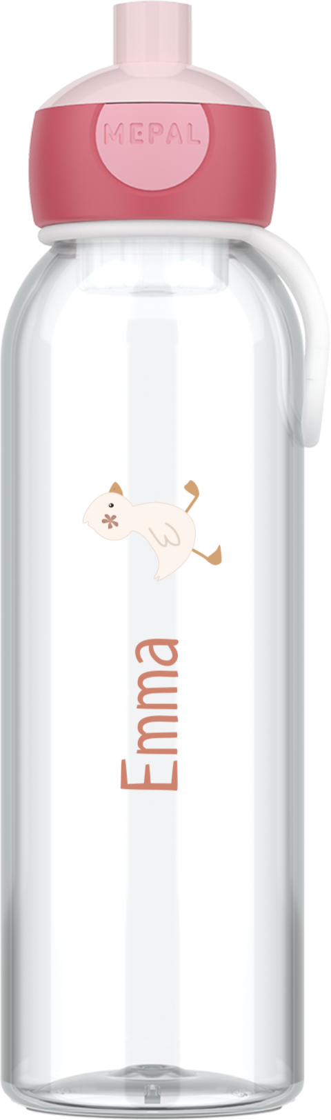 Niedliche Mepal Flasche mit Namen und Entchen
