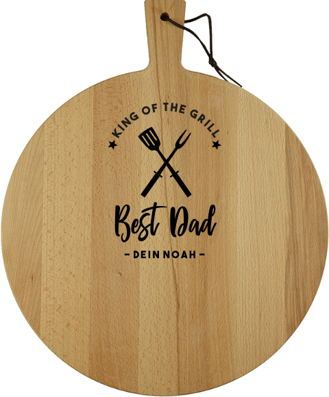 Holz Schneidebrett zum Grillen für den besten Papa
