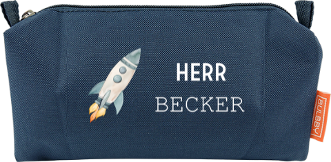 Federtasche mit Namen als personalisierbares Geschenk Lehrer