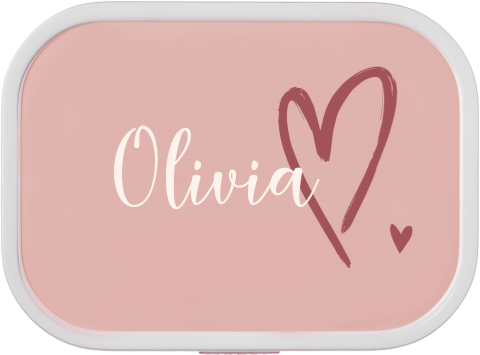 Personalisierte Mepal Lunchbox Campus mit Namen und Herz