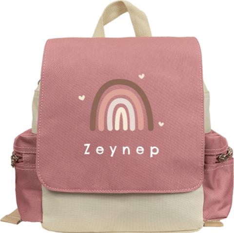 Rucksack Adventure mit mit Namen und Regenbogen