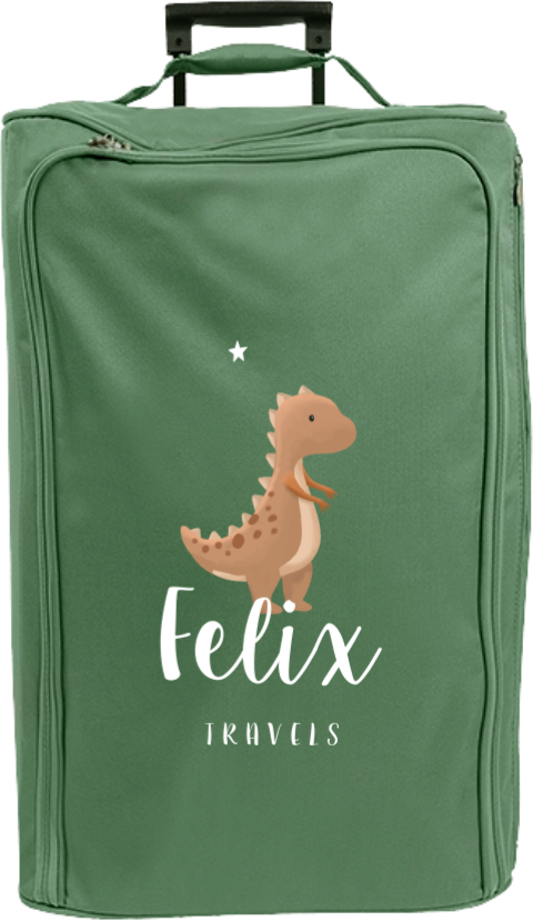 Reisetrolley XL mit Namen und Dino