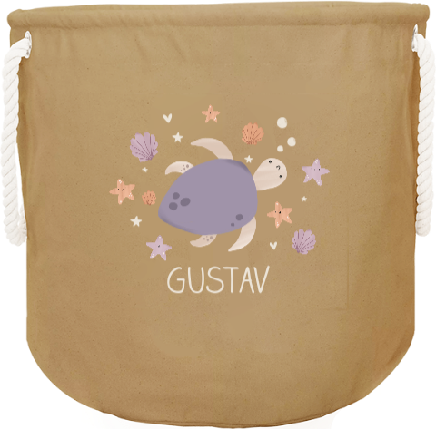 Spielzeugaufbewahrung für Kinder mit Schildkröte