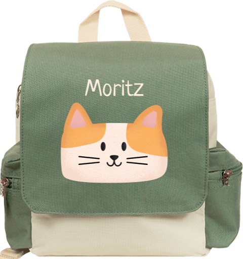 Rucksack mit Katze und Namen