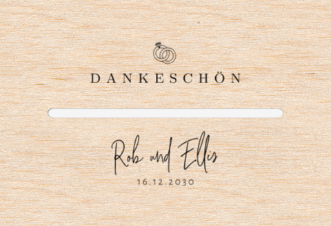 Kartenbox Hochzeit mit Ringen