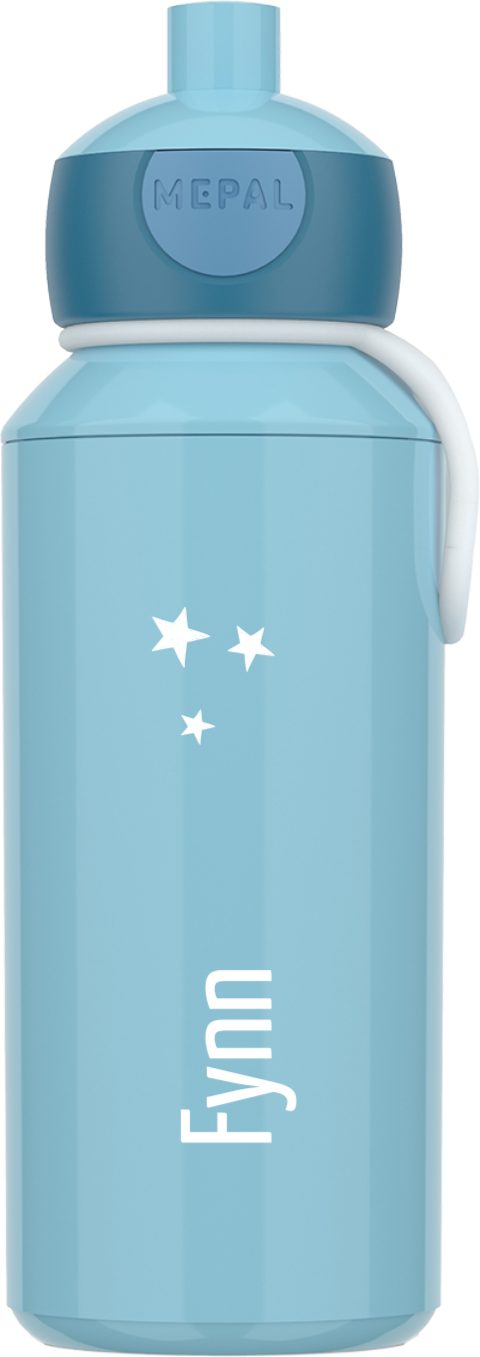 Personalisierte Mepal Pop Up Trinkflasche mit Namen und Mond