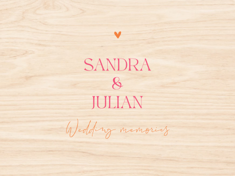 Colorblocking Erinnerungskiste mit bunter Schrift und Herzchen