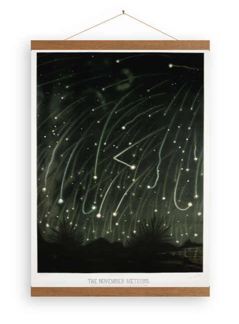 Leinwandposter Die November-Meteore Trouvelot