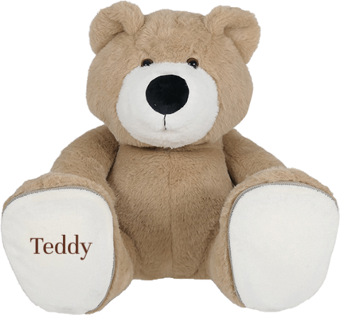 Teddybär zur Geburt mit Namen