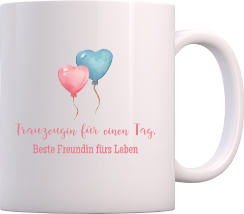 Personalisierbare Tasse Geschenk Trauzeugin