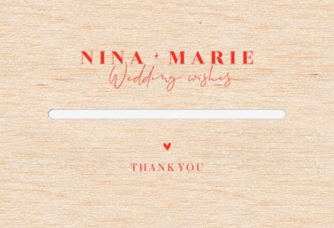 Kartenbox Hochzeit im Color-Blocking Stil