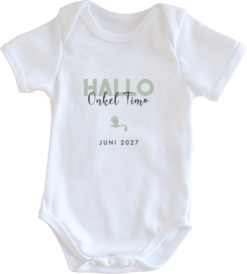 Schwangerschaftsankündigung für den werdenden Onkel