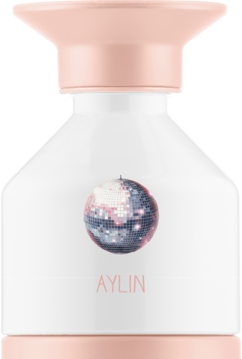 Coole Dopper-Thermosflasche mit Discokugel und Namen