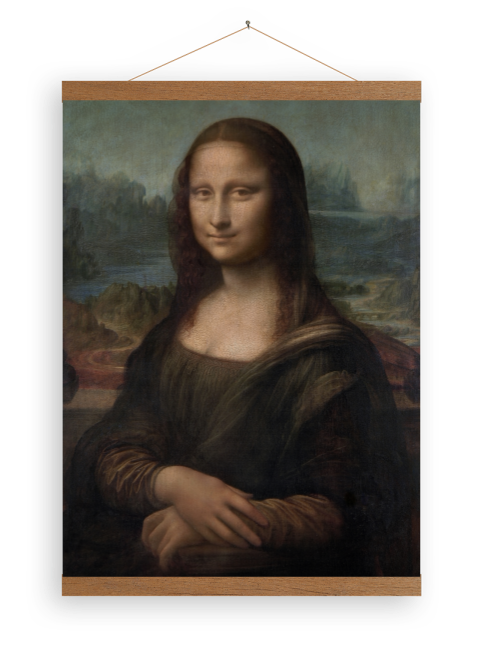 Leinwandposter Mona Lisa von Leonardo da Vinci