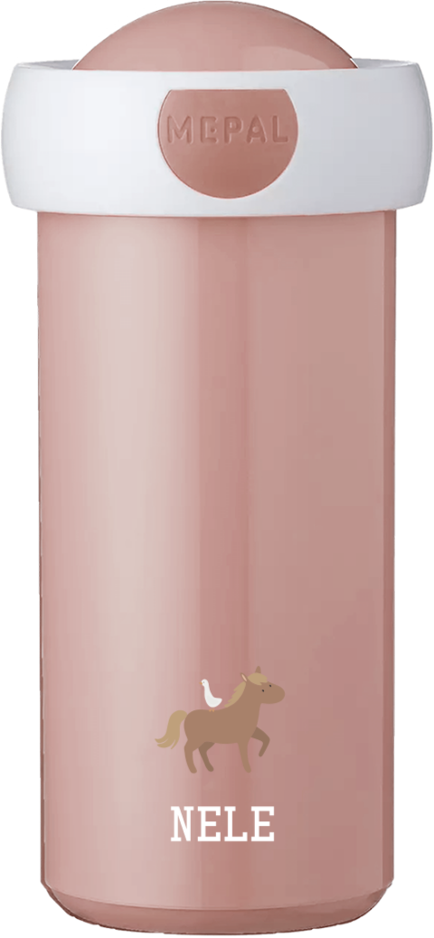 Mepal Campus Trinkflasche mit Namen und Pferd
