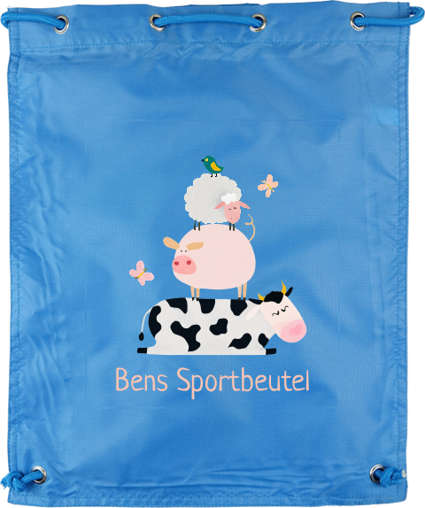 Sportbeutel mit Tieren