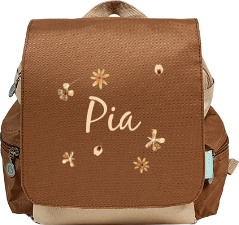 Rucksack mit Blumen
