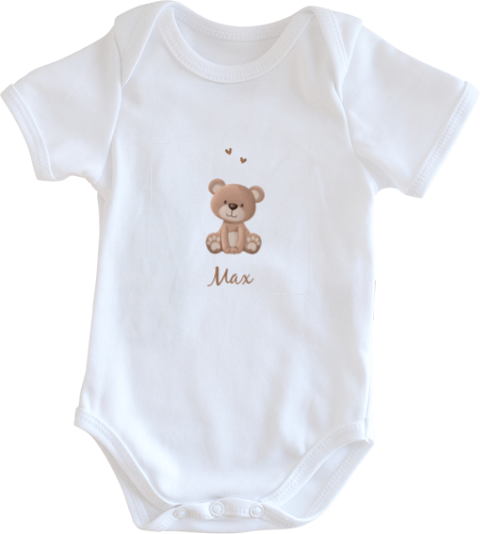 Niedlicher Strampler mit Teddy und Namen