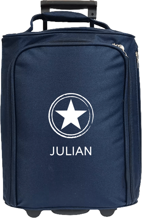 Trolley zum selbst bedrucken mit Namen und Stern