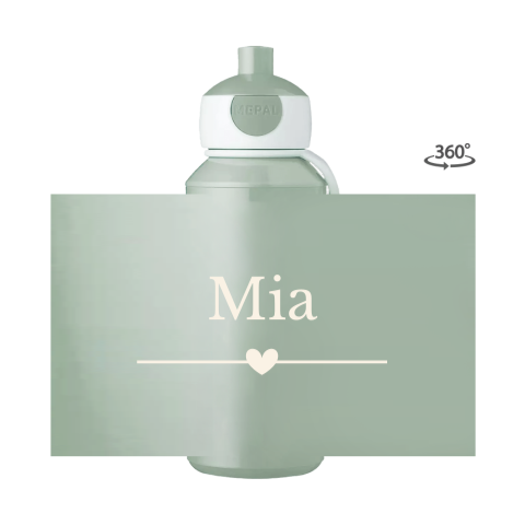Mepal pop-up Trinkflasche Campus mit Name und Herz