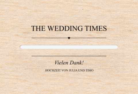 Kartenbox Hochzeit mit eleganten Dekorationen und Herzchen