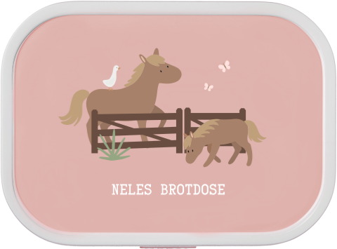 Personalisierte Mepal Lunchbox Campus mit Pferden