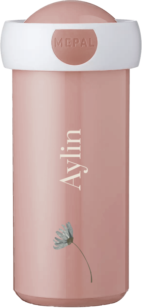 Mepal Campus Trinkflasche mit Namen und Blume