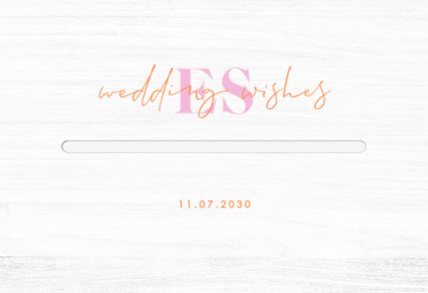 Kartenbox Hochzeit mit Orange und Lila