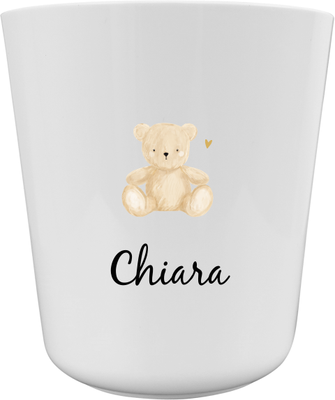 Personalisierbare Tasse für Kinder mit Teddy Motiv und Namen