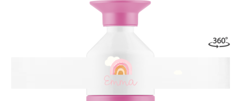 Froehliche Dopper thermosflasche mit regenbogen