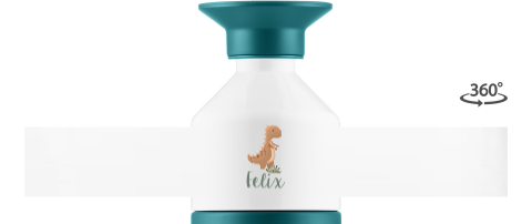 Dopper thermosflasche mit namen und dino