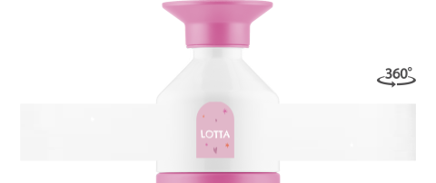 Dopper thermosflasche met sternchen und namen