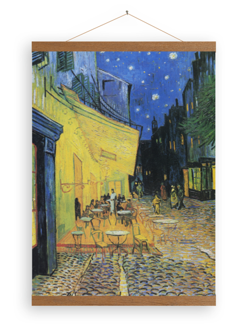 Leinwandposter Die Caféterrasse am Abend Vincent van Gogh