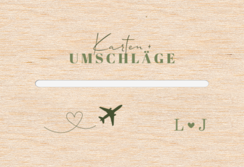 Kartenbox Hochzeit mit Weltkarte