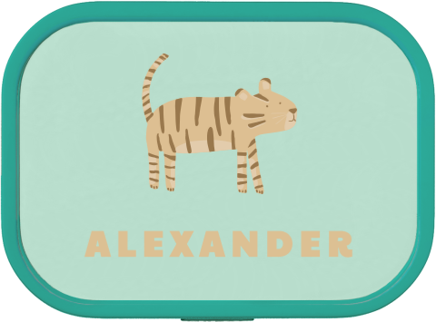 Personalisierte Mepal Lunchbox Campus mit Tiger-Motiv und Namen