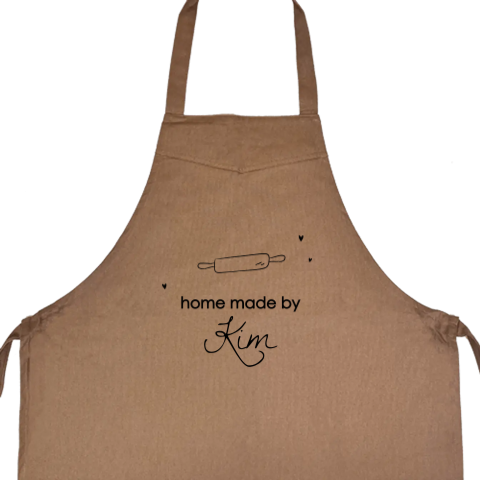 Personalisierte Kochschürze mit Teigroller