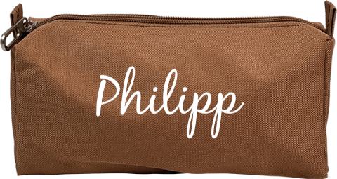 Federtasche bedruckt mit Namen