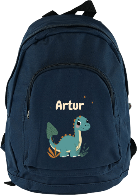 Rucksack Junior mit Namen und Dino