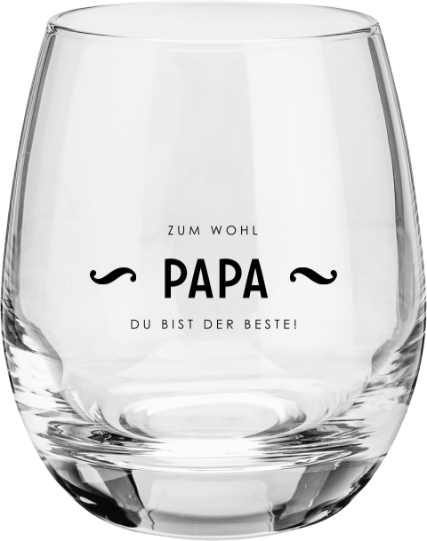 Trinkglas Gravur für Papa