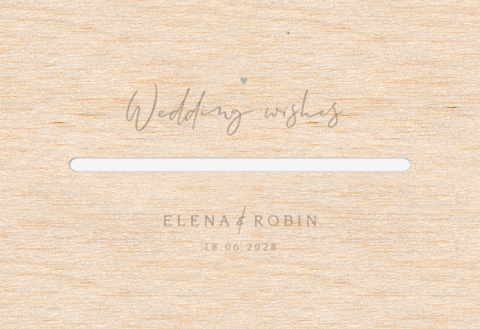 Kartenbox Hochzeit mit schlichtem Design in Grau und Herz