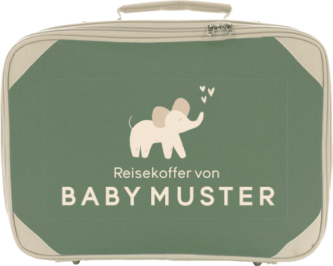 Abenteuerlicher weicher Kinderkoffer mit Elefanten