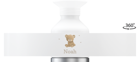 Dopper Edelstahl MINI mit Namen und Bärchen