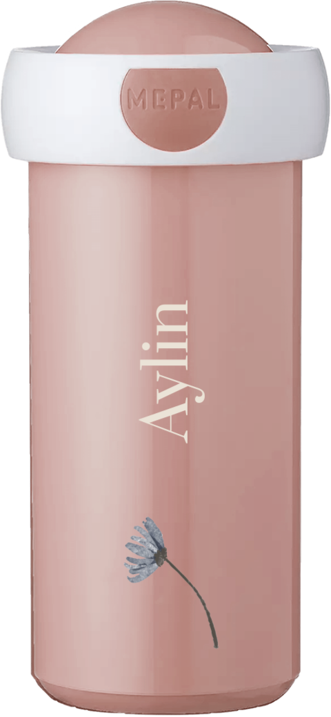 Mepal Campus Trinkflasche mit Namen und Blume