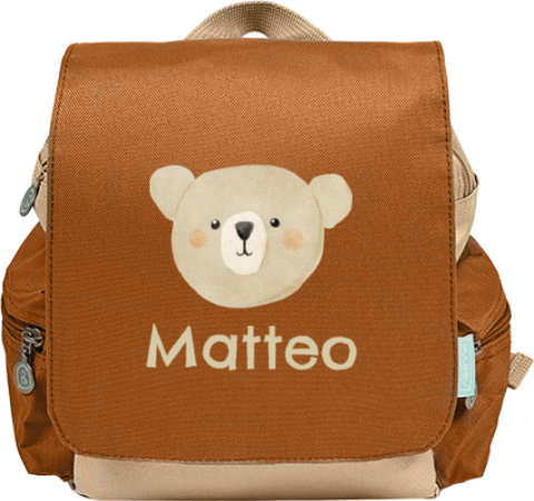Rucksack Adventure mit Namen und Bär