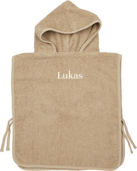 Personalisierter Badeponcho bestickt mit Namen