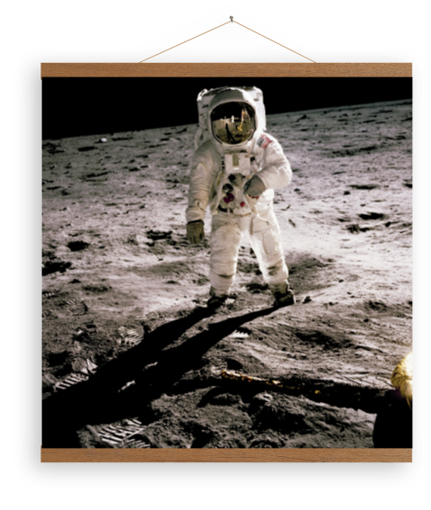 Leinwandposter Buzz Aldrin Mond Spaziergang
