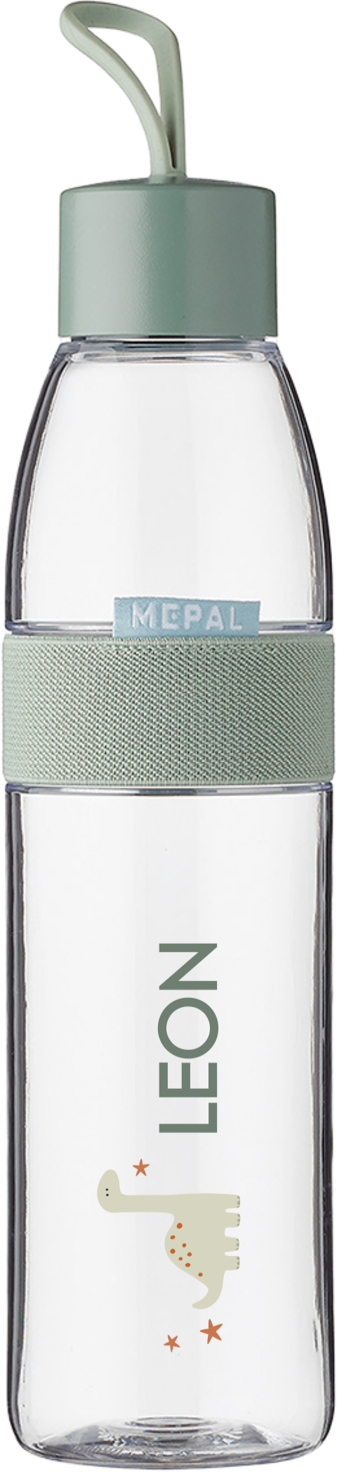 Niedliche Mepal Wasserflasche mit Namen und Dino